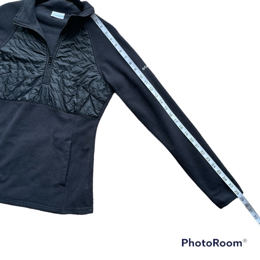 𝅺Columbia Quilted Black 1/2 Zip Pullover | XS - Picture 5 of 6